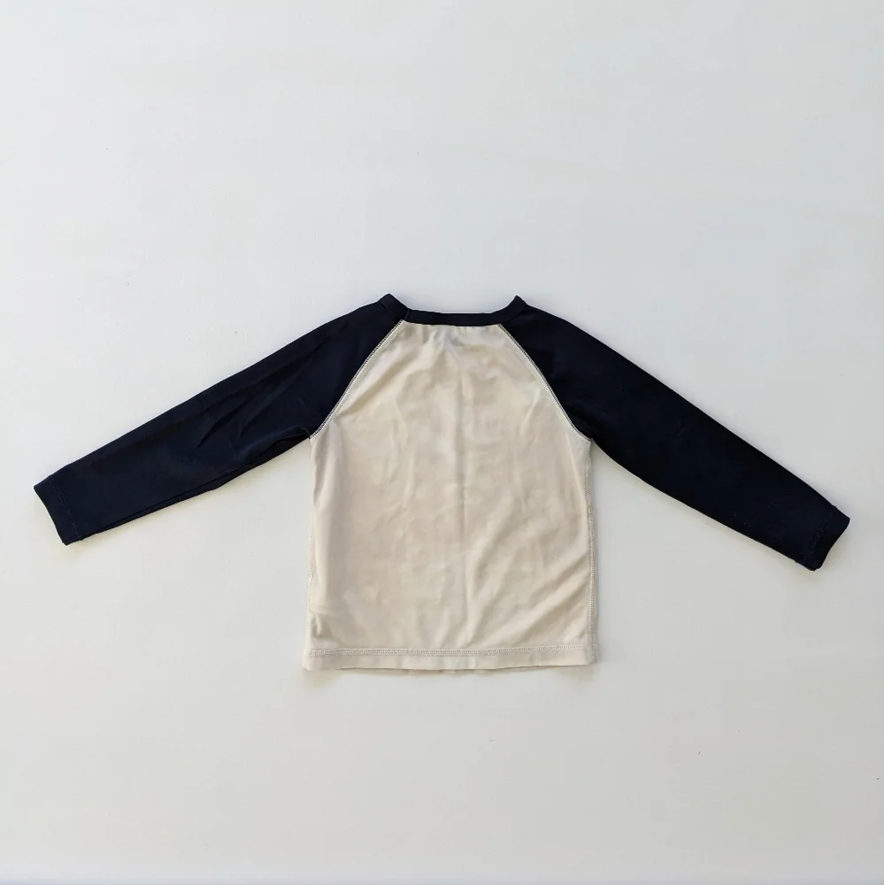 Old Navy 2T Navy and White Colorblock Rashguard